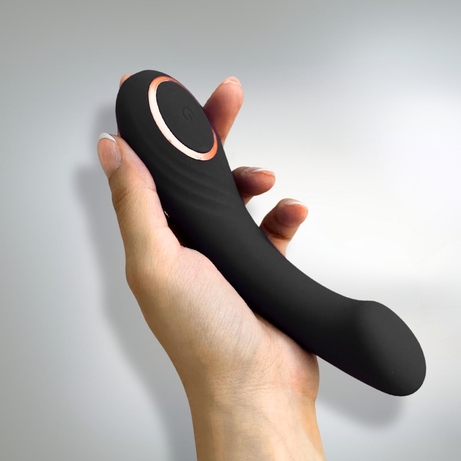 Luna Noir is a personal massager designed in India, made with body safe silicone.